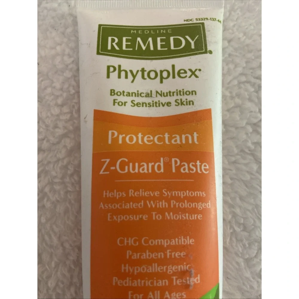 Medline Remedy Phytoplex Z-Guard Skin Protectant Paste Botanical 4 oz New